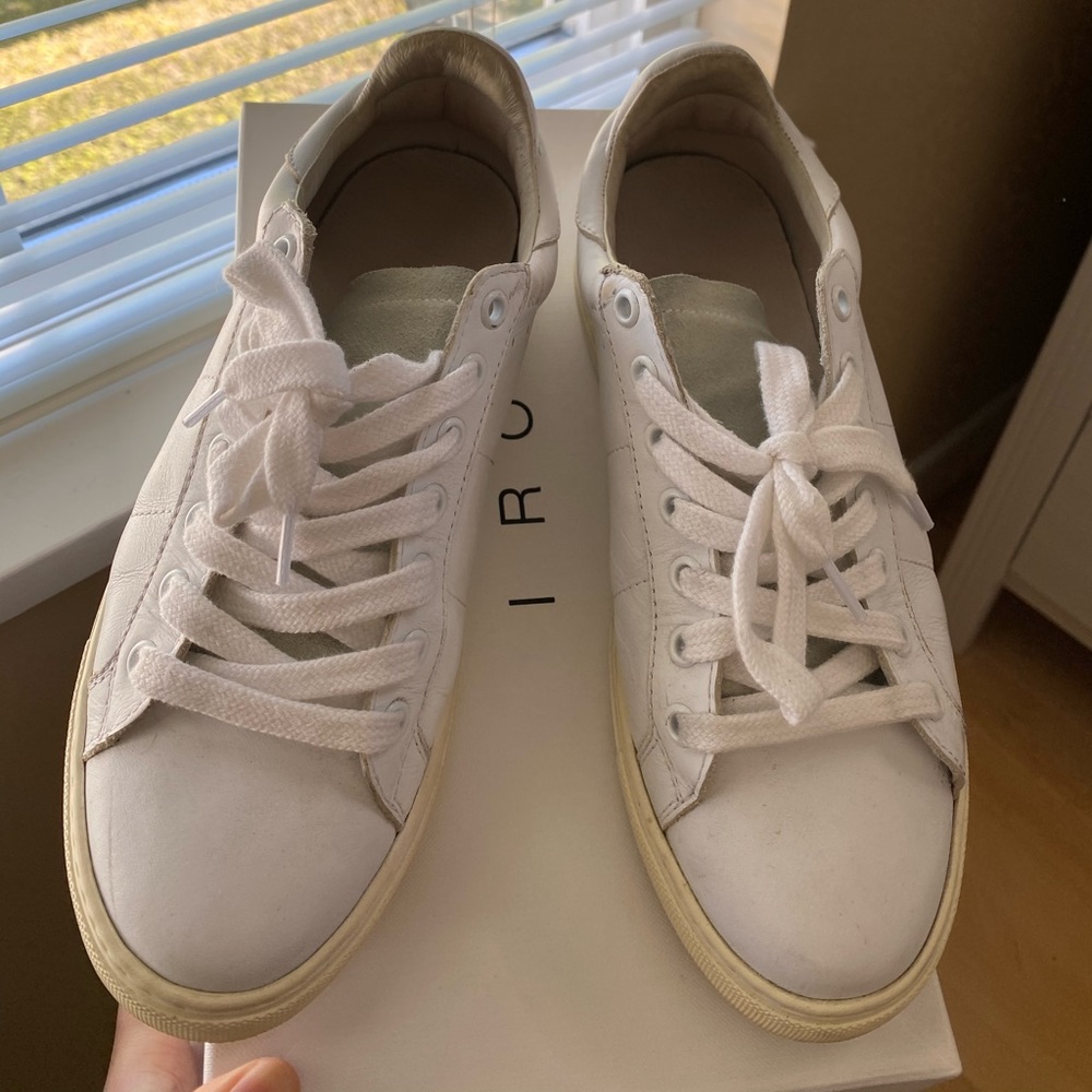 IRO white leather sneakers size 36